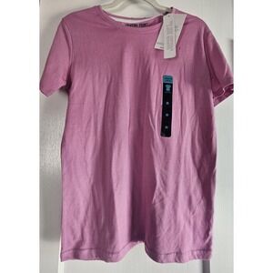 NWT STARTING‎ POINT SUPER SOFT  straight Hem TEE  pink womans M